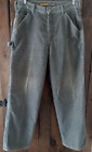 Vtg Levi’s Silvertab Corduroy Carpenter Pants Men's 35x31 Gray Baggy Skater