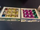 24 Old World Christmas Ornaments Mercury Glass Gold Various Colors Blue Vintage