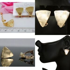 clip on/stud VINTAGE GOLD FASHION EARRINGS COLLECTION choose NON-PIERCED CLIPS