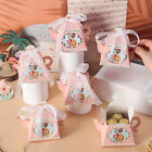 10pcs Vintage Teapot Shape Wedding Favour Candy Gifts Boxes With Ribbon Packing