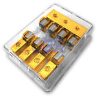 4-Way/4X AGU In-Line Fuse Holder Power Distribution Block Audio/Car/Amp 10A-100A