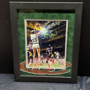 Larry Bird Signed Boston Celtics Autographed & Framed 8x10 Photo Steiner CX