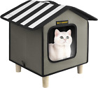 Cat House, Outdoor Cat Bed, Weatherproof Cat Shelter for Outdoor Cats Dogs and S