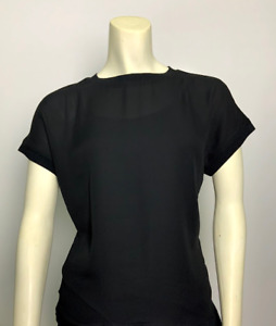 Express Original Fit Short Sleeve Black Blouse, New With Tags