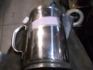 2 Vintage Vollrath Stainless Steel Water Pitcher Pour Spout