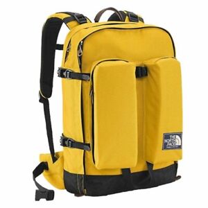 NWT The North Face Crevasse Classic Daypack Leopard Yellow and Clay Red Backpack