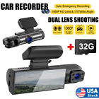 32G+ Dual Lens Dash Cam 1080P HD Car DVR Recorder Front and Rear Camera G-sensor