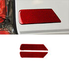 Red Carbon Fiber Sport Letter Emblem Side Marks For Toyota Land Cruiser Prado