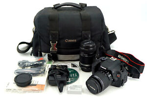 Canon EOS Rebel T3i Digital Camera w/ Case & Accessories TESTED+WORKING