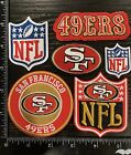 LOT SET OF 6 San Francisco 49ers NFL FOOTBALL Embroidered Iron On Patches