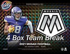 NEW ORLEANS SAINTS 2021 MOSAIC FOOTBALL HOBBY 4 Box Team Break #2