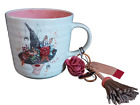 Prima Design Halloween Spooky Floral Hat Art Ceramic Coffee Mug & Keychain NWT