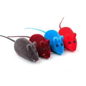 Rubber Rascal Squeaky Mouse Cat Toy