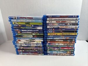 All Kids Family  (37) Blu-ray Movie Lot, Lego, Angry Birds, Rio, Alvin, And More
