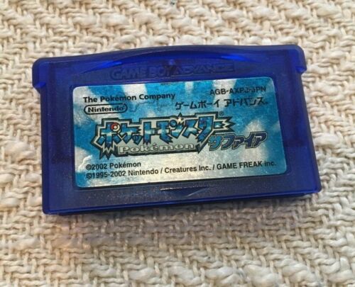Pokemon Sapphire Ver. Nintendo Game Boy Advance GBA Japanese Cartridge Japan