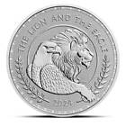 Presale 2024 1 oz British Lion and American Eagle Silver Coin (BU)