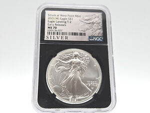 2021-W NGC MS70 American Silver Eagle Type 2 **Early Releases** 027