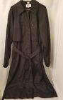 The Totes Coat Button Down Trench Jacket Coat Size 18 Womens Black