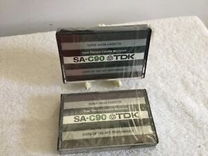 New Listing⭐️ LOT of 2 TDK SA-C90 Cassette Tapes New Unused! High Resolution 70usEQ ⭐️