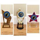 Lot of 3 cat trophies awards biggest pest, most catitude, etc
