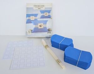 Open Box Wilton 50 Ct YOUR PARTY FAVOR Printable Kit for Any Occasion Blue