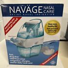 Navage Saline Nasal Irrigation & salt pods powered suction allergy NIB! + Stand!