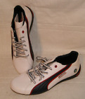 New Puma BMW Motorsports White Leather Mens Sneakers Size 7.5