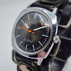 Vintage Timex Electric Dynabeat Sweeping Hand Steel Watch Running