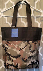 Camo Tote bag with hidden large zippered pocket -Port Authority - New with tags