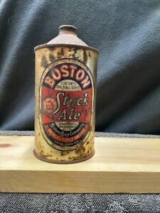 Boston Stock Ale Cone Top Quart Beer can collectables.  Boston Beer Co