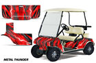 Graphics Kit Decal Sticker For Club Car Golf Cart 1983-2014 MetalThunder R