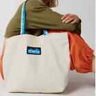 KAVU x Urban Outfitters Typical Logo Tote Bag in Cotton Canvas Ivory