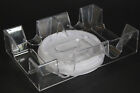 Playing Card Tray Revolving Spinner Rotating Dual 2 Deck Canasta Rummy Hearts