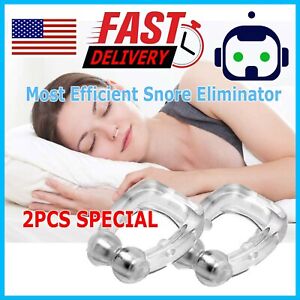 Silicone Magnetic Anti Snore Stop Snoring Nose Clip Sleeping Aid Apnea Guard