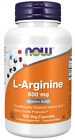 Now Foods L-Arginine 500 mg 100 Caps Amino Acid 06/2024EXP