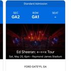 2 PIT General Admission tickets for Ed Sheeran $200ea