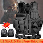 Military Tactical Vest with Gun Holster Molle Police Assault Combat Assault Gear