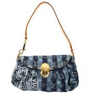 Louis Vuitton Blue Monogram Denim Mini Pleaty Raye Handbag M95333 SR1016 191403