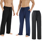 Men's Pajama Pants Drawstring Elastic Sleep Lounge Pajama Pant with Pockets Soft