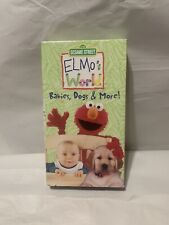 Sesame Street Elmo’s World Babies, Dogs And More VHS 2000 Vintage PBS Kids Show