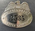 US Post Office Letter Carrier Hat Badge 2535