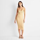 Women's Sweetheart Open-Work Stitch Midi Dress - Future Collective with Jenny