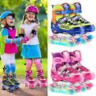 Kids Roller Skates for Boys Girls Toddler Beginners, Adjustable w/ Lights 32