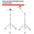 2 Pack Cymbal Straight Boom Stand Double Braced Percussion Tripod Holder N0S9