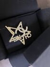 Chanel Authentic Crystal Star & Pearl Design Brooch- Best Gift