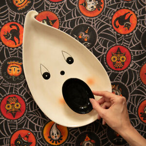 Johanna Parker Dip-a-Boo Halloween Ghost Platter - 1 Piece Only
