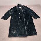 MAGASCHONI Black Faux Fur Jacket Coat Women's Size Large