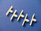 5 Ford White Nylon Wiring Harness Retainers Fasteners Clips Electrical Plastic (For: 1963 Ford Falcon)