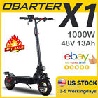 10'' Off-Road Electric Scooter Folding Escooter Long Range 1000W Motor for Adult