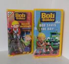 2 Bob the Builder VHS; Bob Saves the Day, Building Friendships (Yellow, VHS)